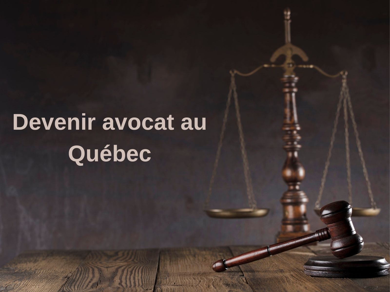 Devenir avocat au Québec